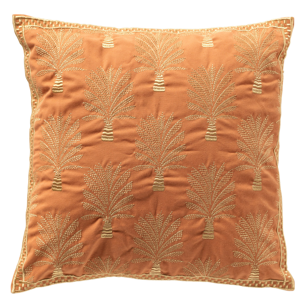 Dutch Decor Kissenhülle 'Cycas' 45 x 45 cm Carnelian - Orange